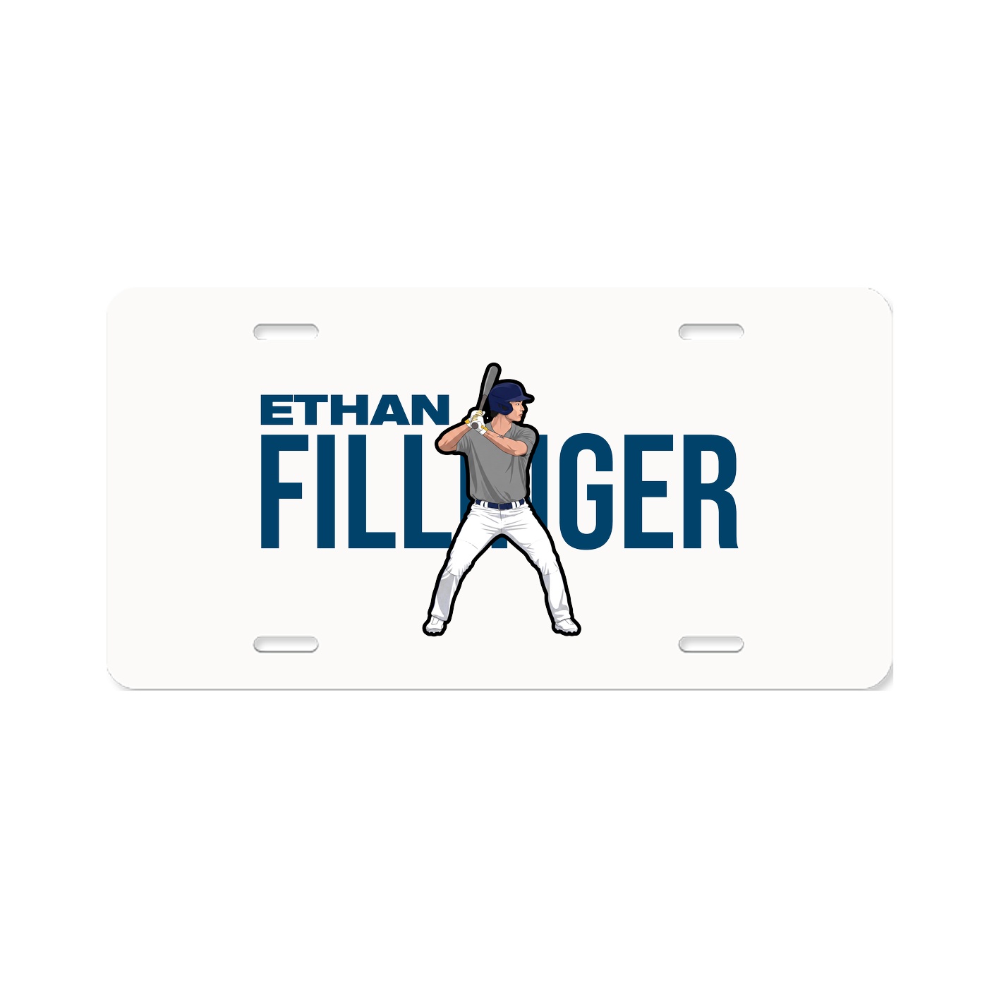 License Plate — Player Name in Classic
