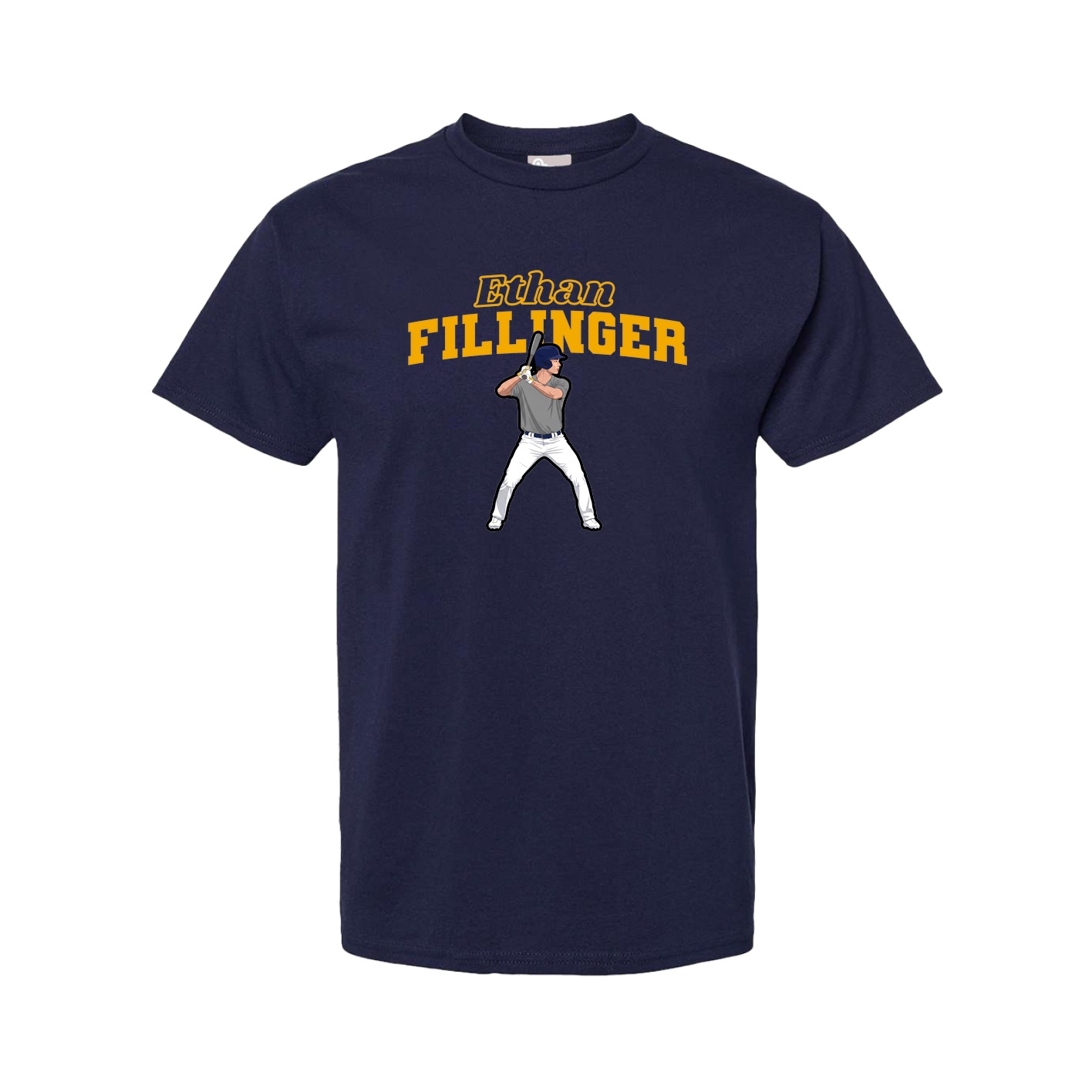 Youth Tee — Name Arch in Navy