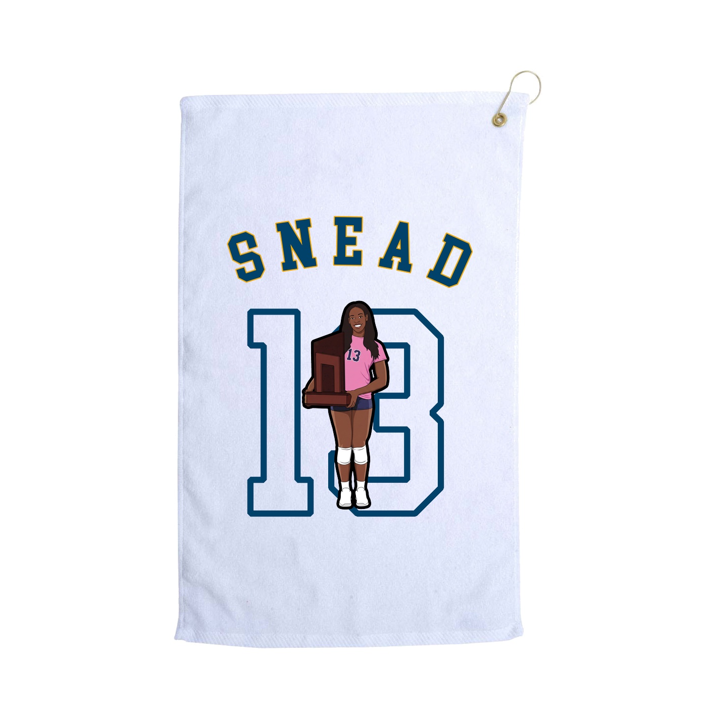 Golf Towel — Shirsey Arch in White