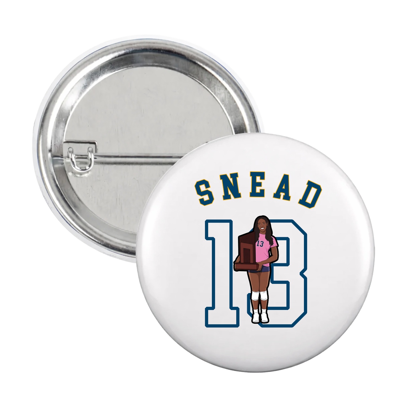 Game Day Button — Shirsey Arch in White
