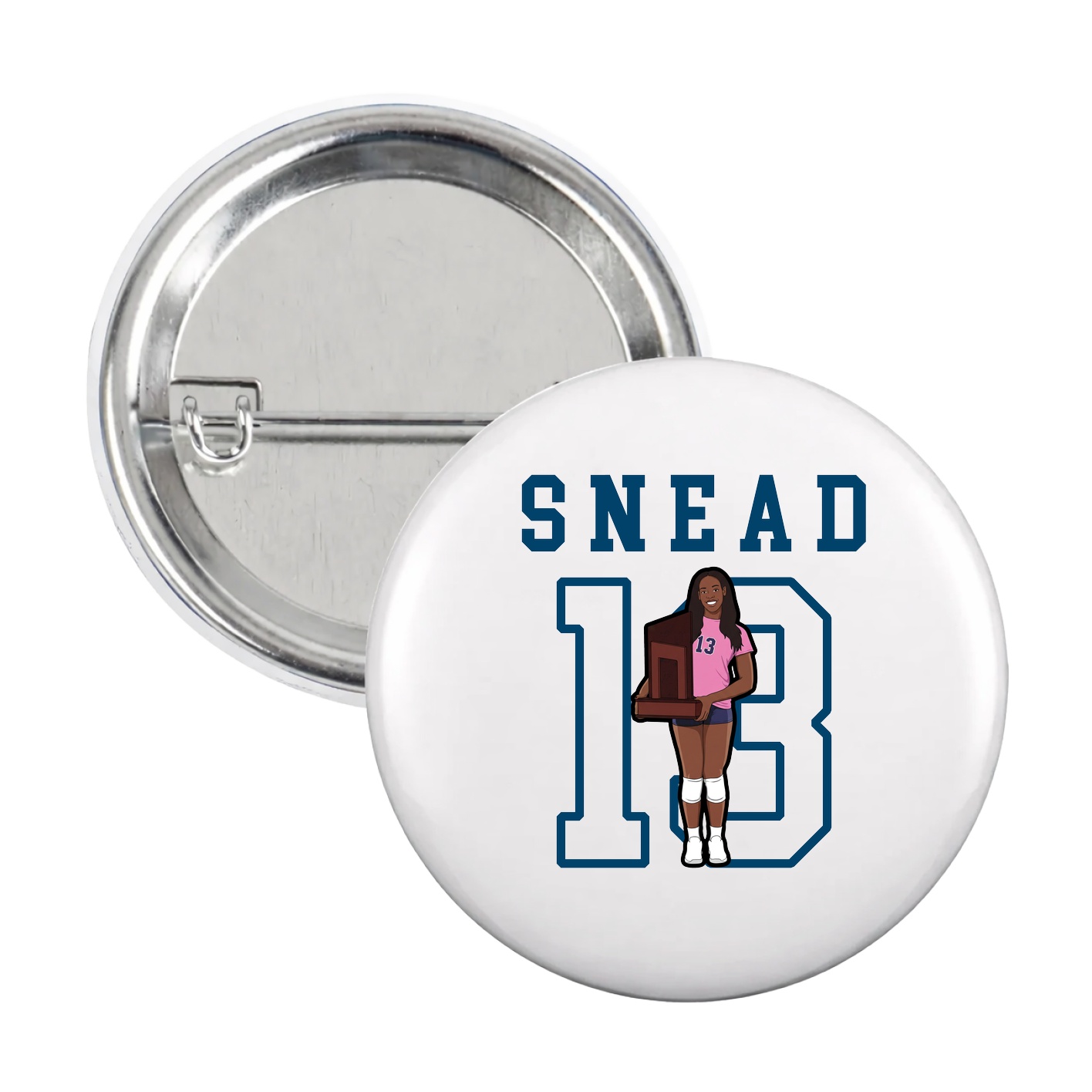 Game Day Button — Shirsey in White
