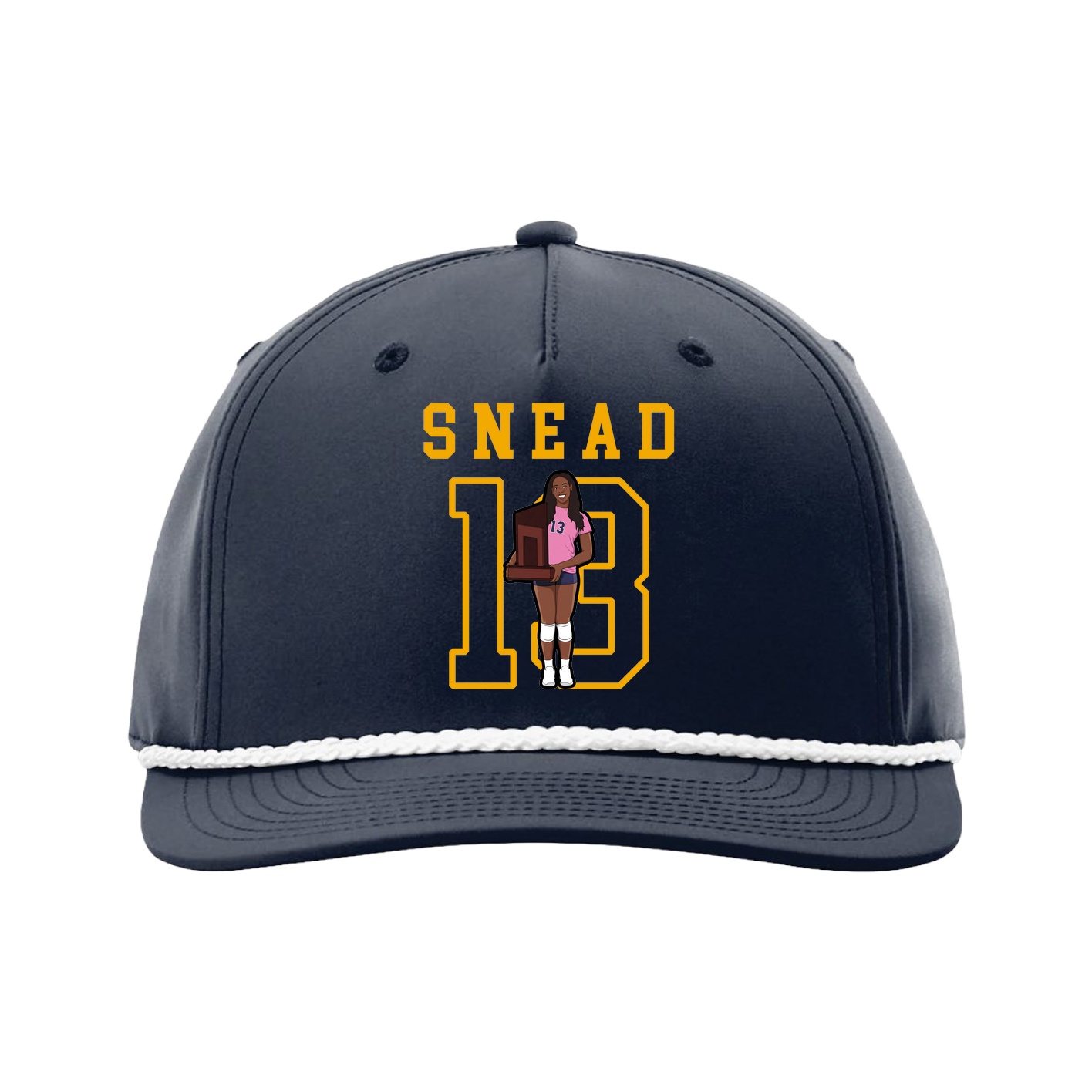 Five-Panel Classic Rope Cap — Shirsey in Navy