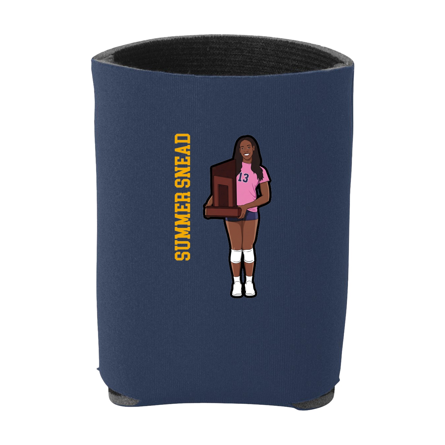 Can Holder — Name Vertical in Navy