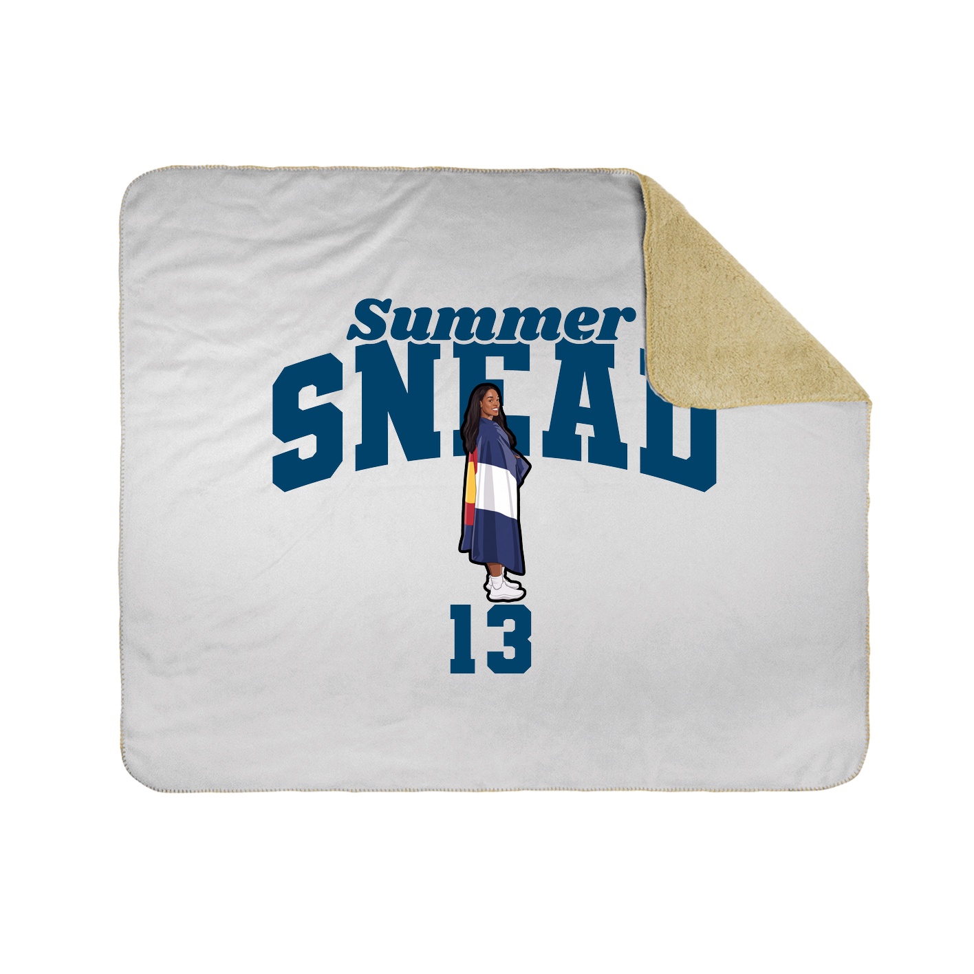 Throw Blanket — Signature Arch in White