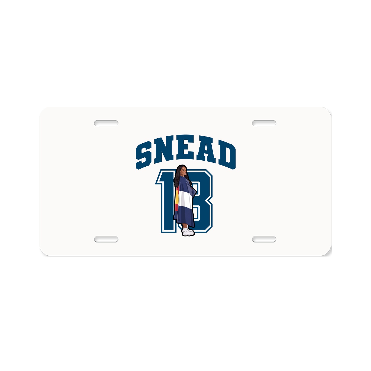 License Plate — Number in Classic