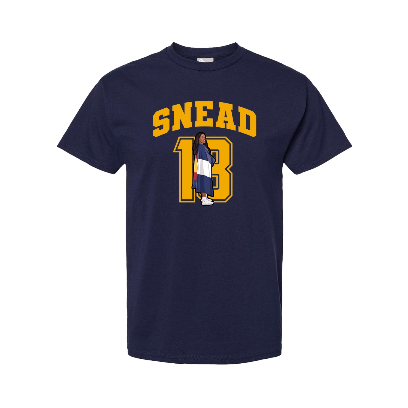 Youth Tee — Number in Navy