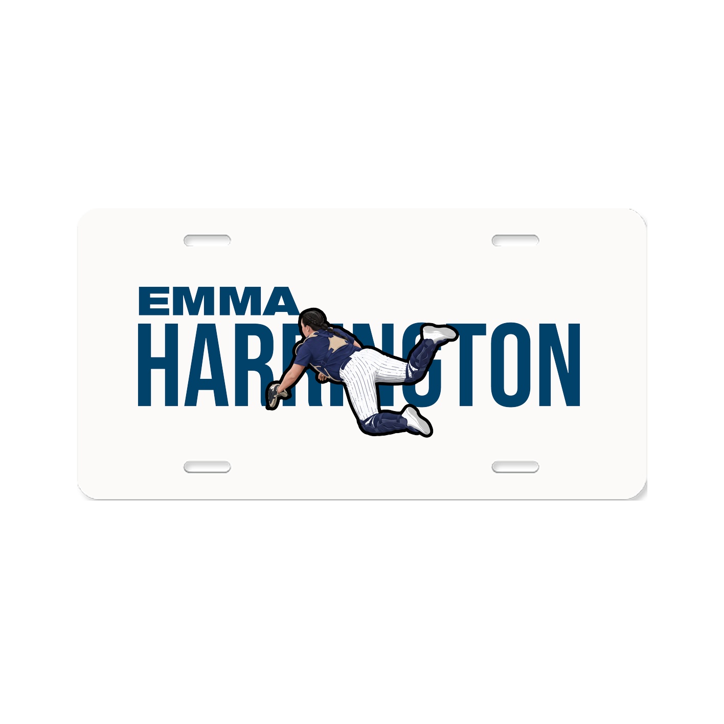 License Plate — Player Name in Classic