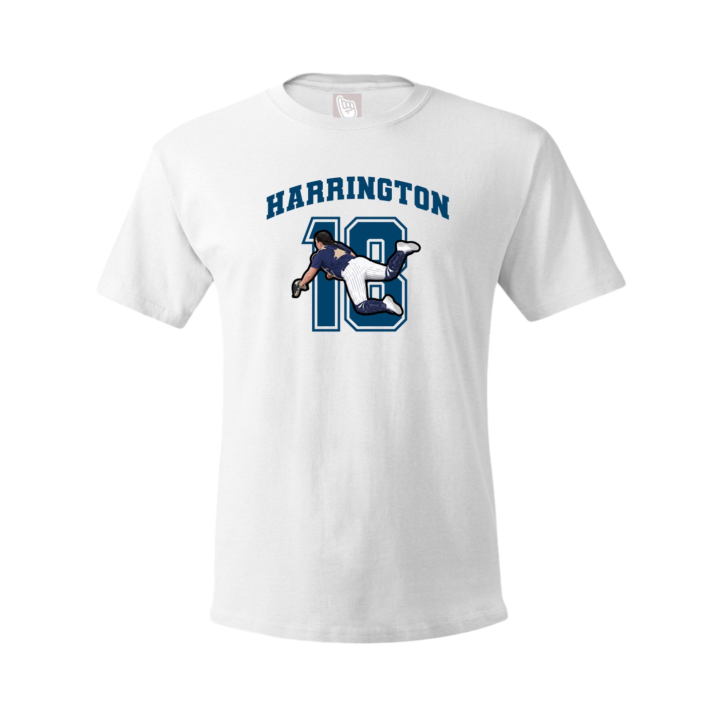 Youth Tee — Number in White