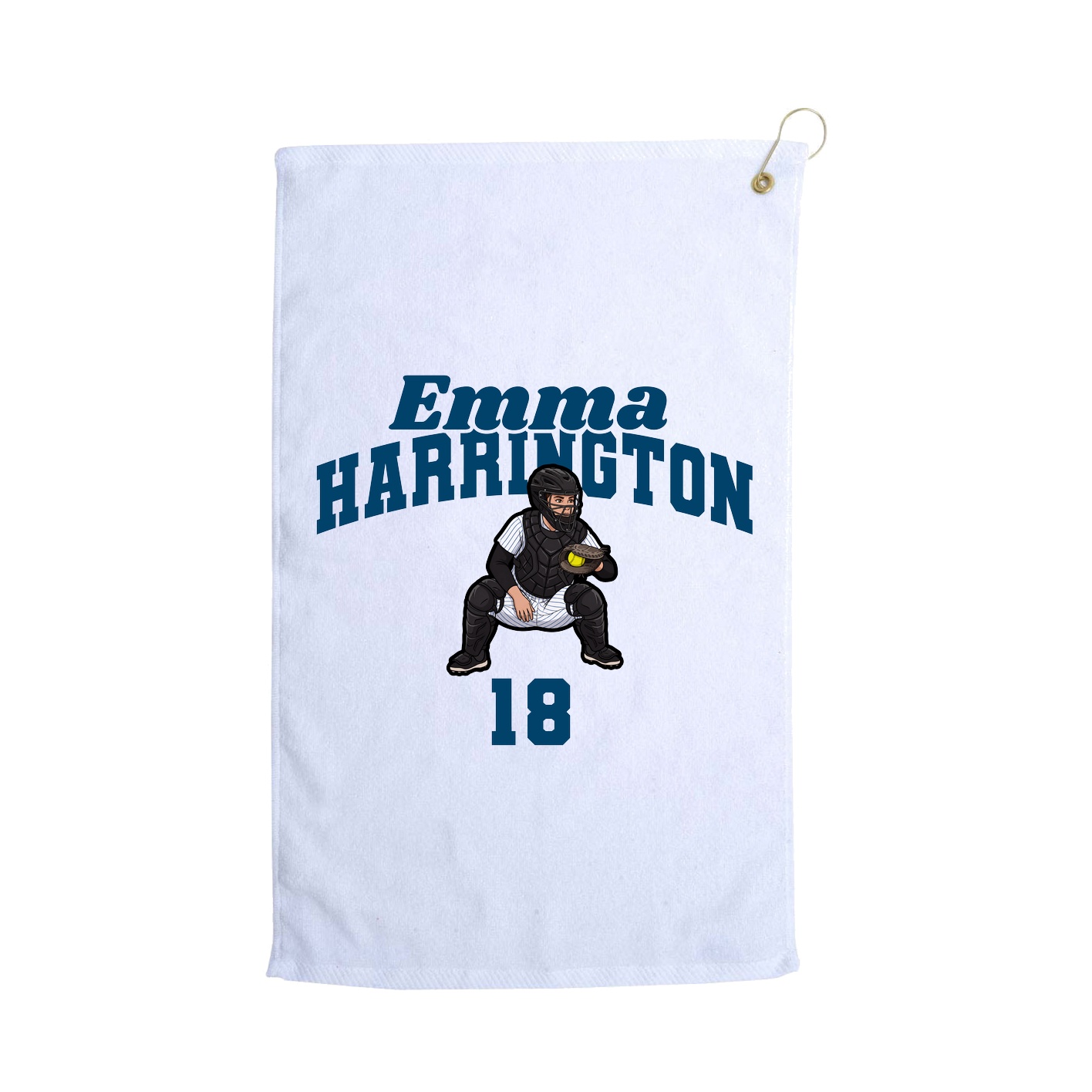 Golf Towel — Signature Arch in White