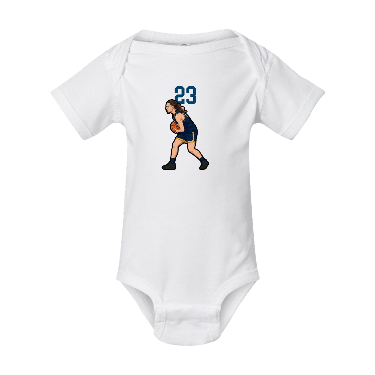 Baby Onesie — Number Top in White