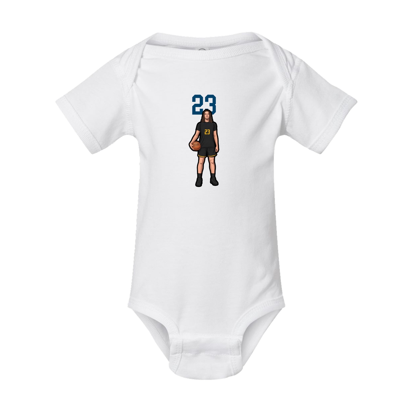 Baby Onesie — Number Top in White