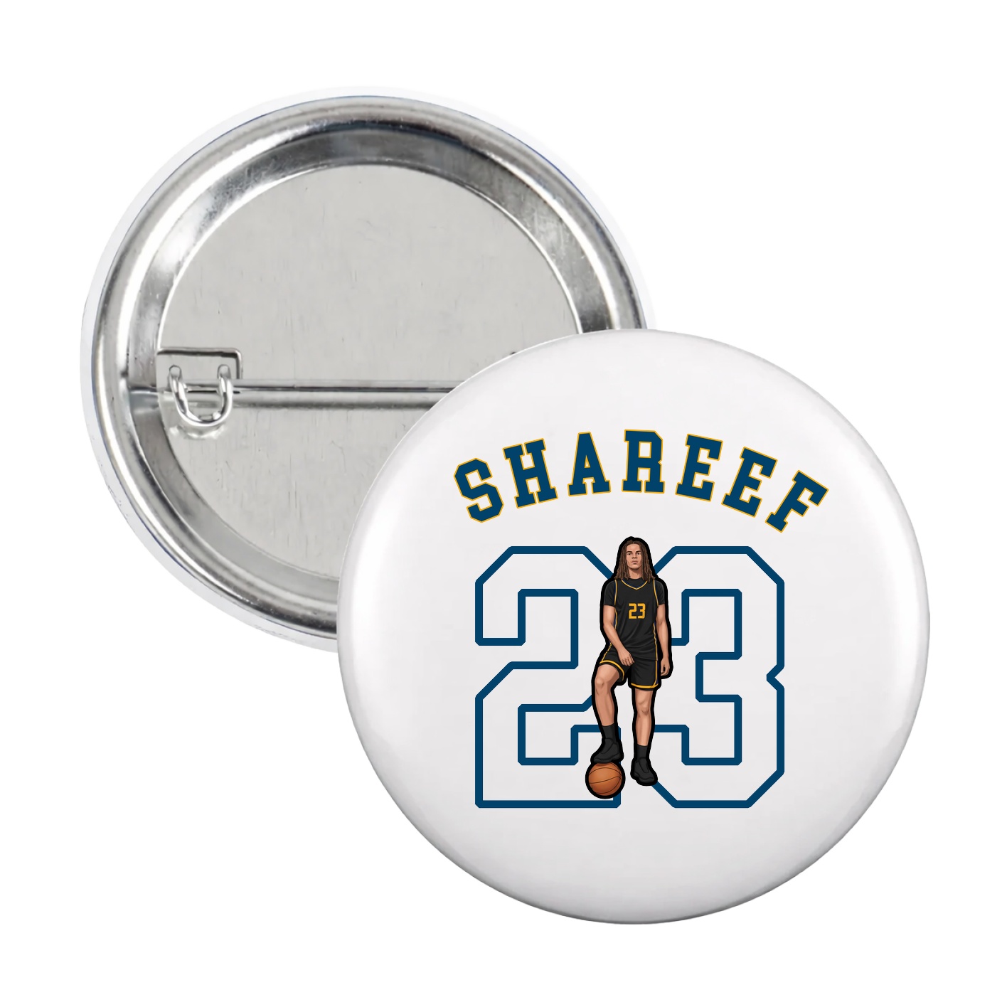 Game Day Button — Shirsey Arch in White