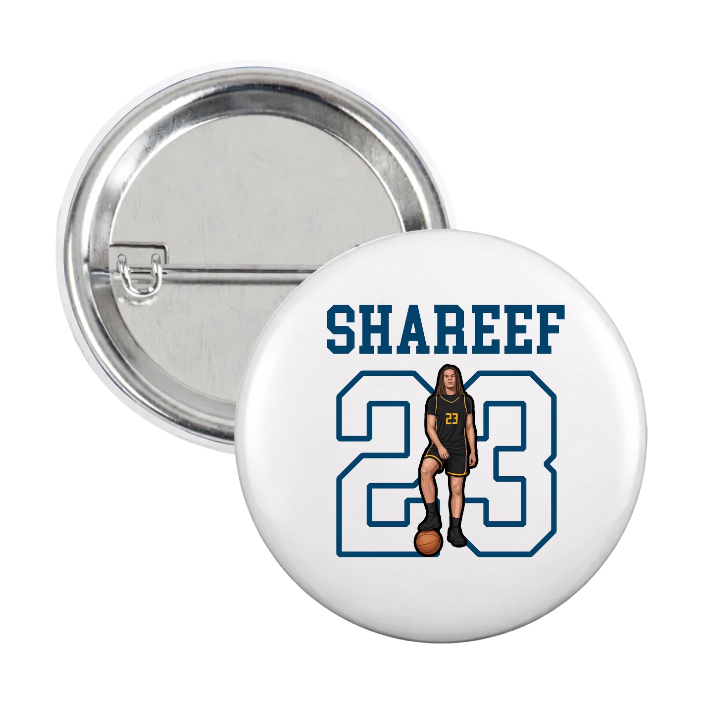Game Day Button — Shirsey in White