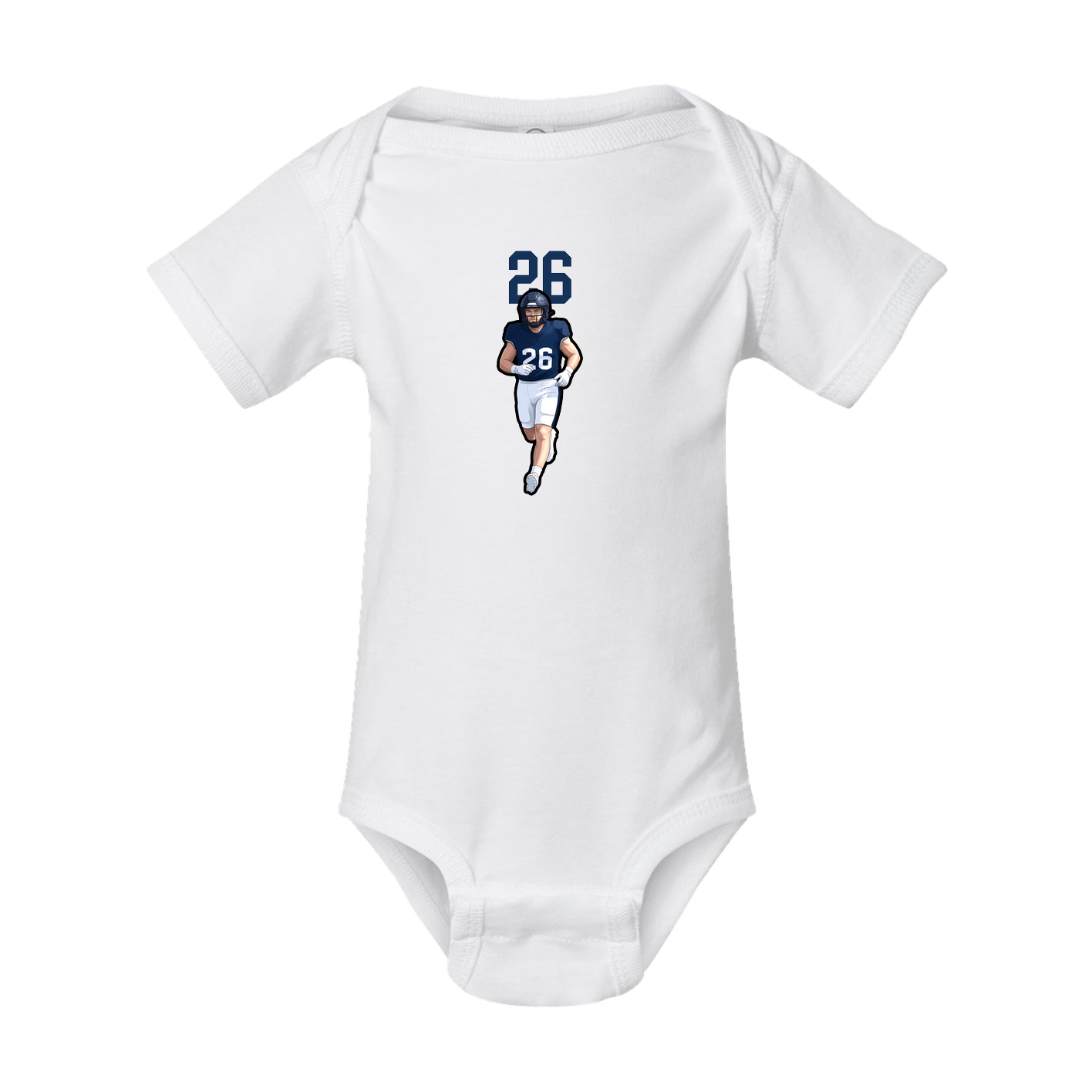Baby Onesie — Number Top in White