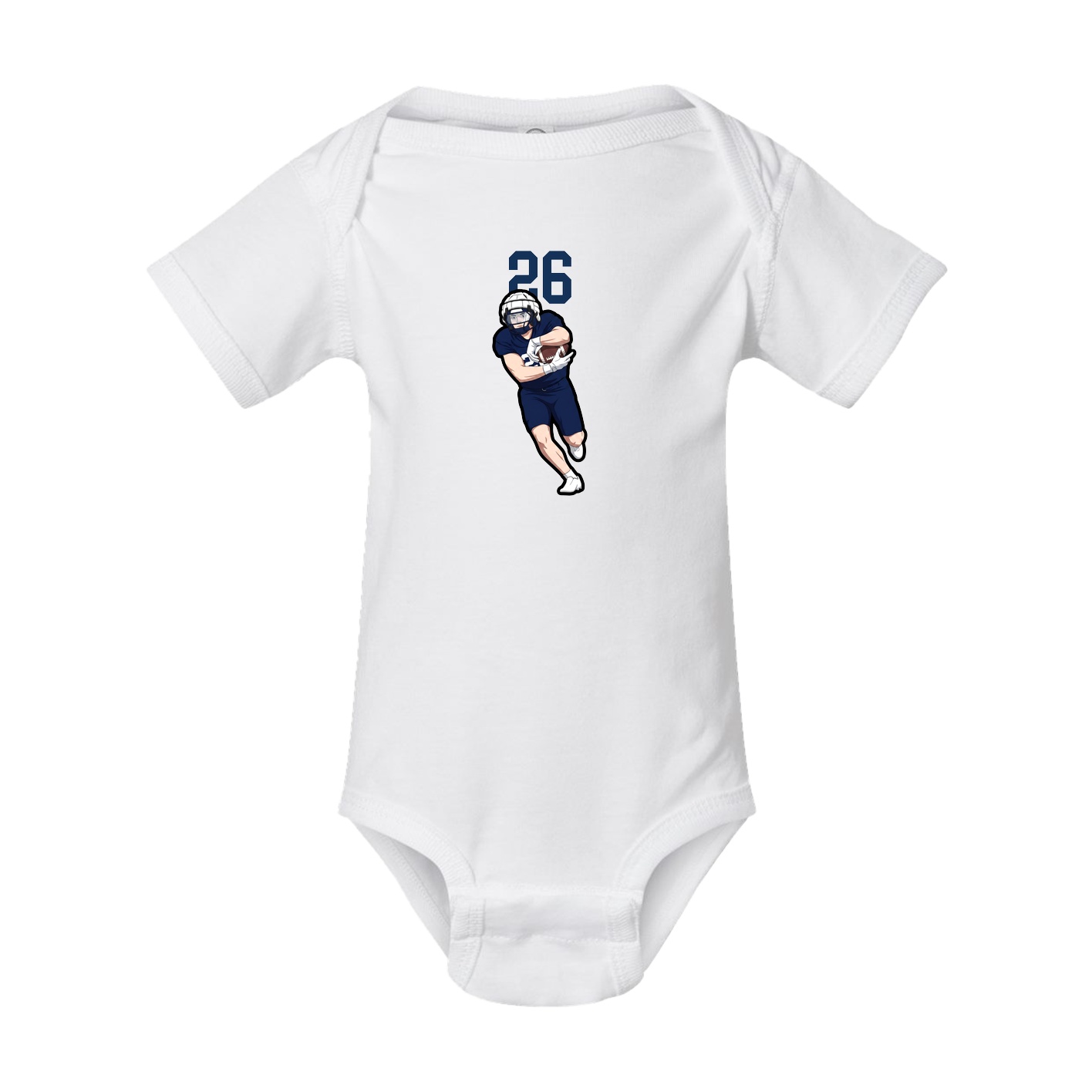 Baby Onesie — Number Top in White
