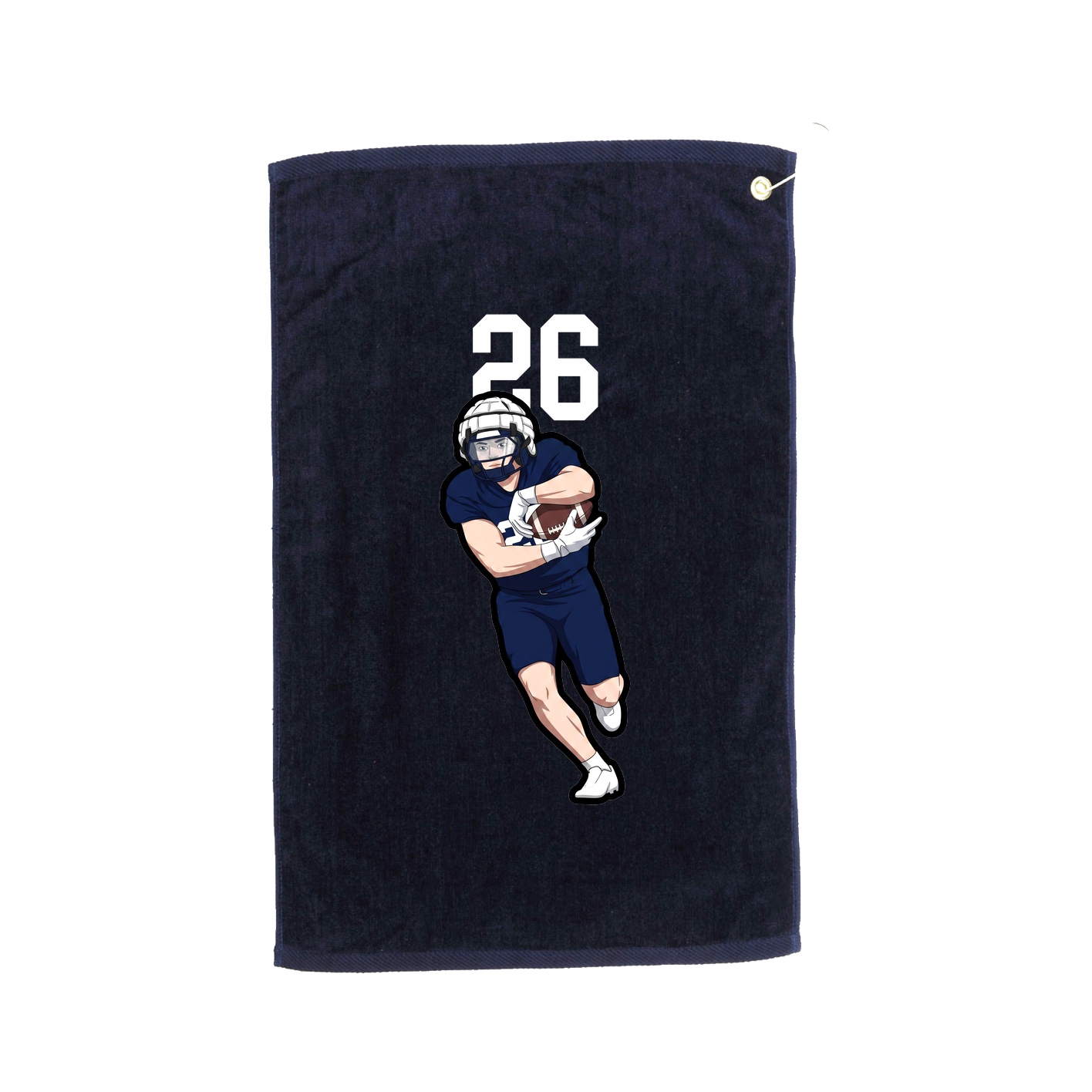 Golf Towel — Number Top in Navy