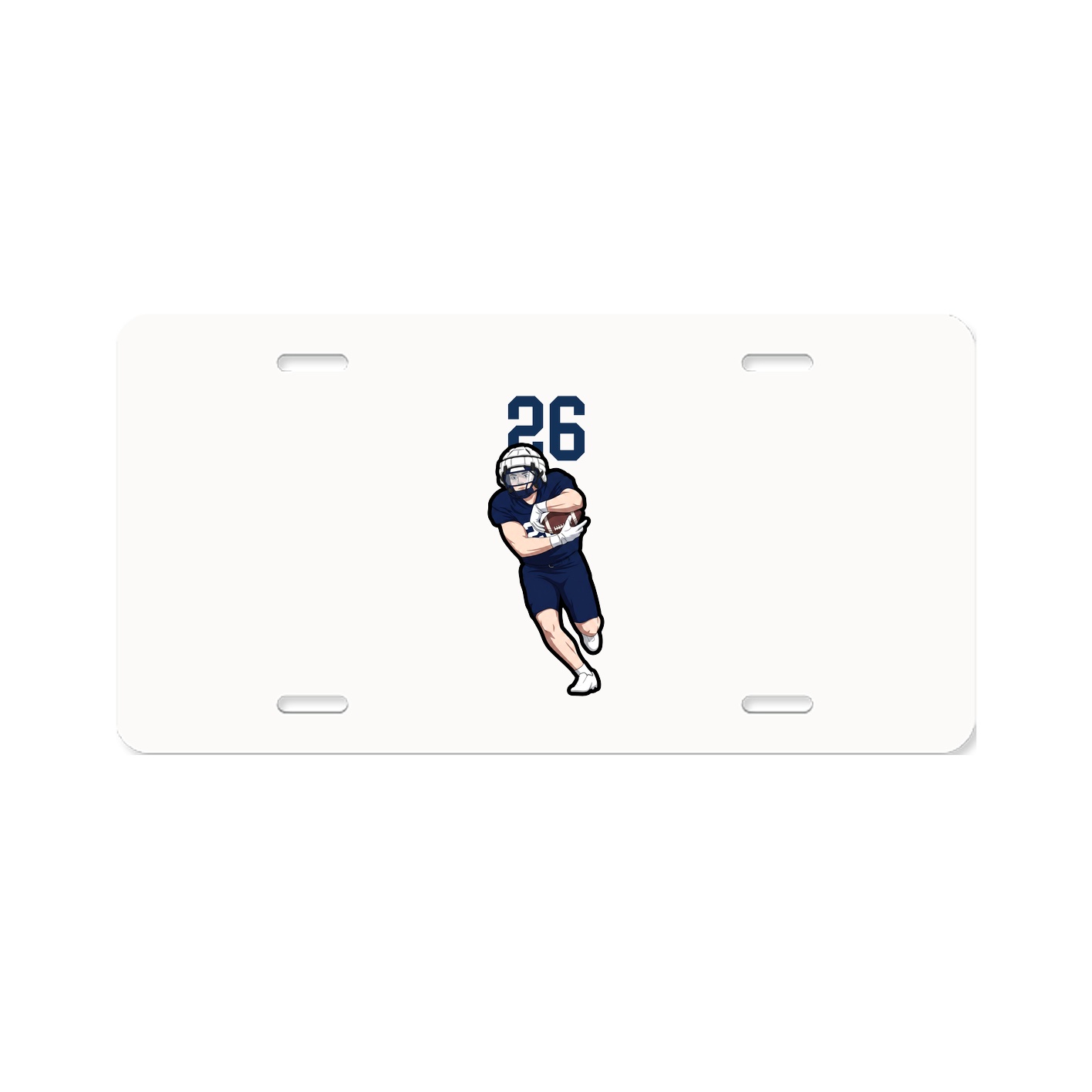 License Plate — Number Top in Classic