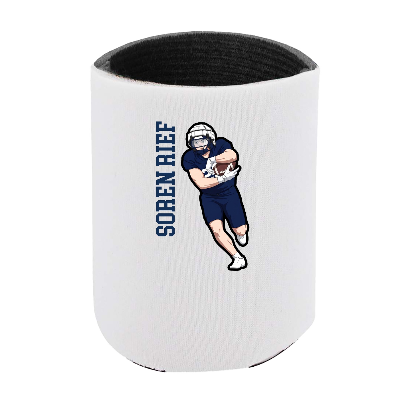 Can Holder — Name Vertical in White