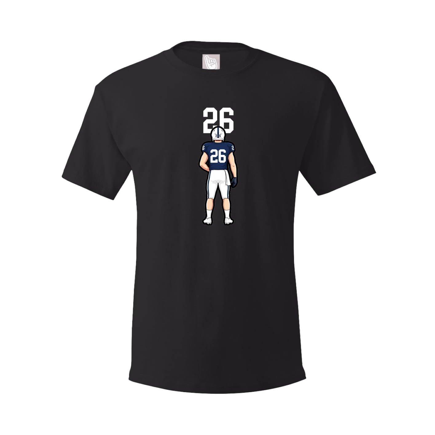 Youth Tee — Number Top in Black