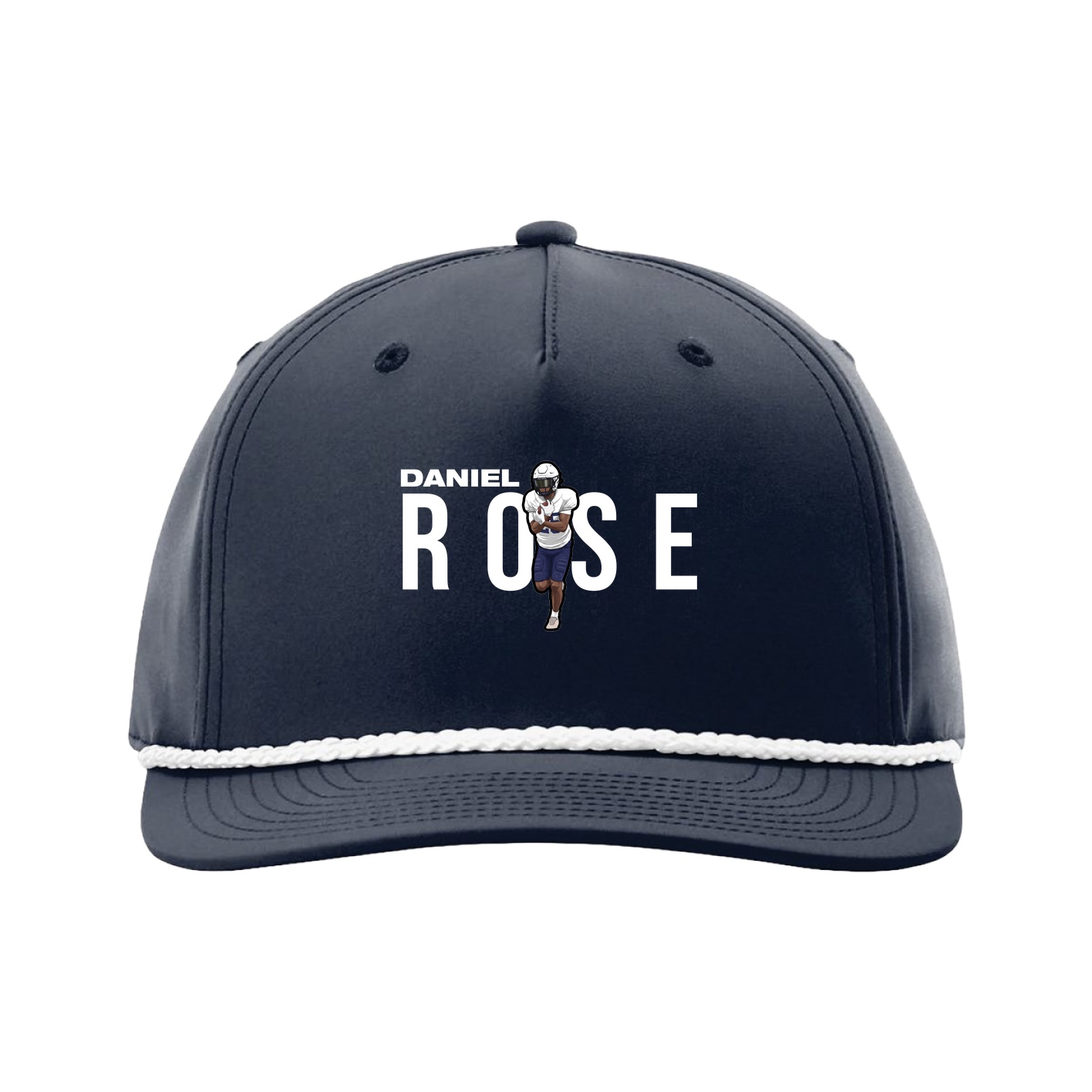 Five-Panel Classic Rope Cap — Player Name in Navy
