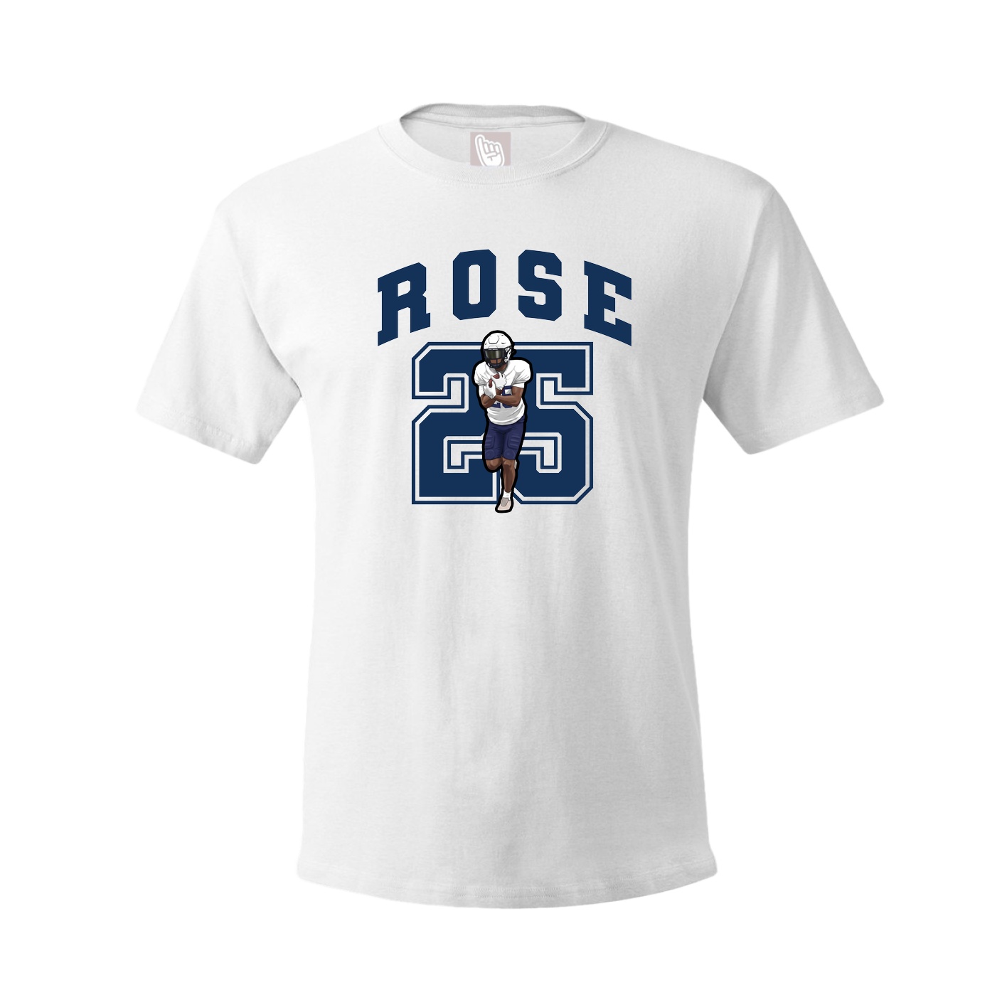 Youth Tee — Number in White