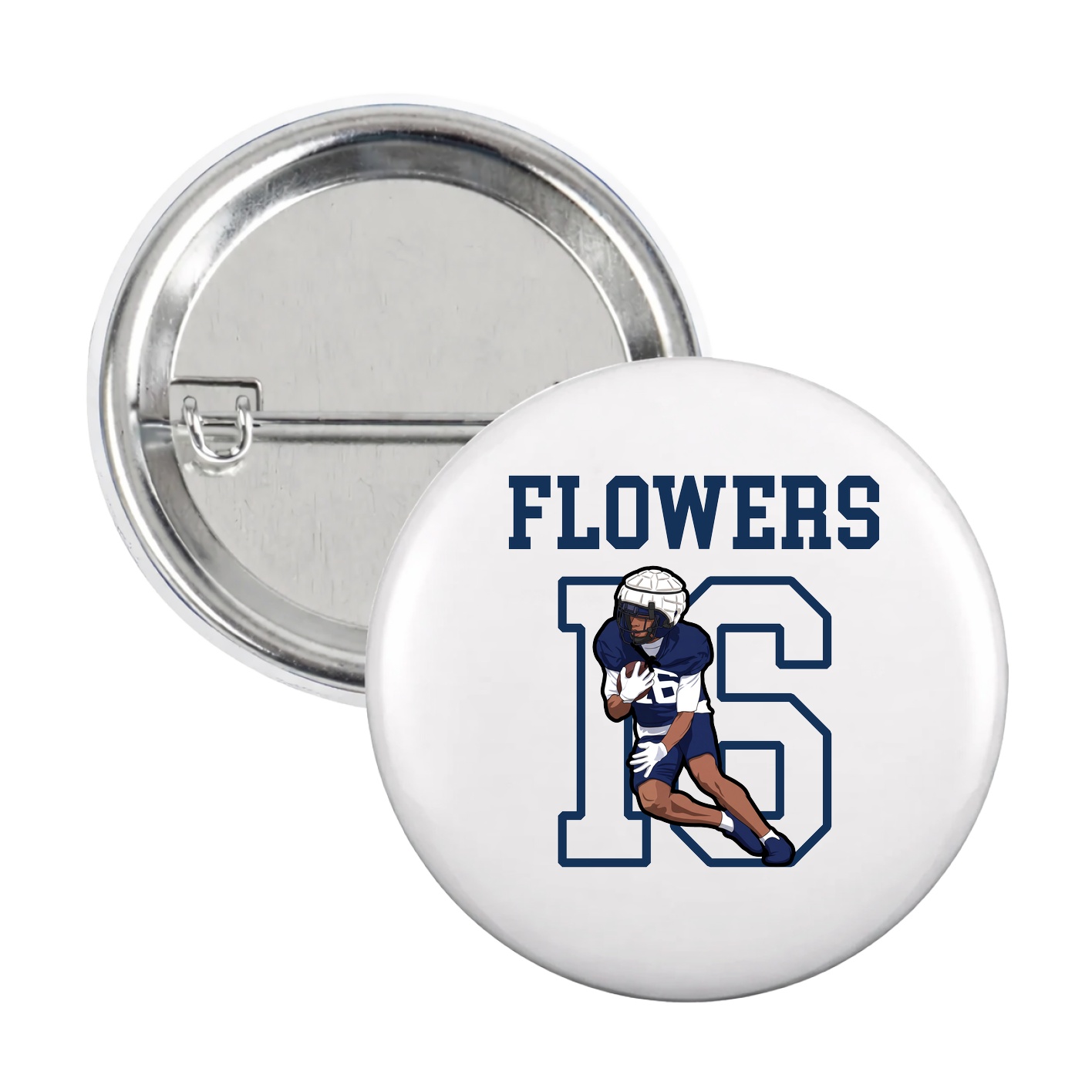 Game Day Button — Shirsey in White