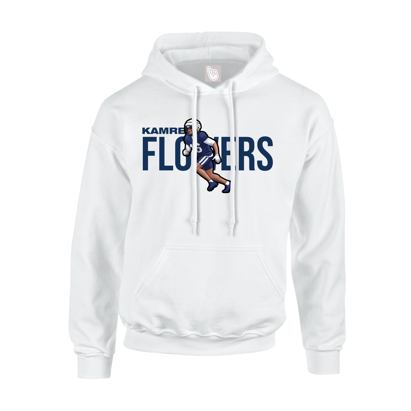Youth Hoodie — Player Name in White