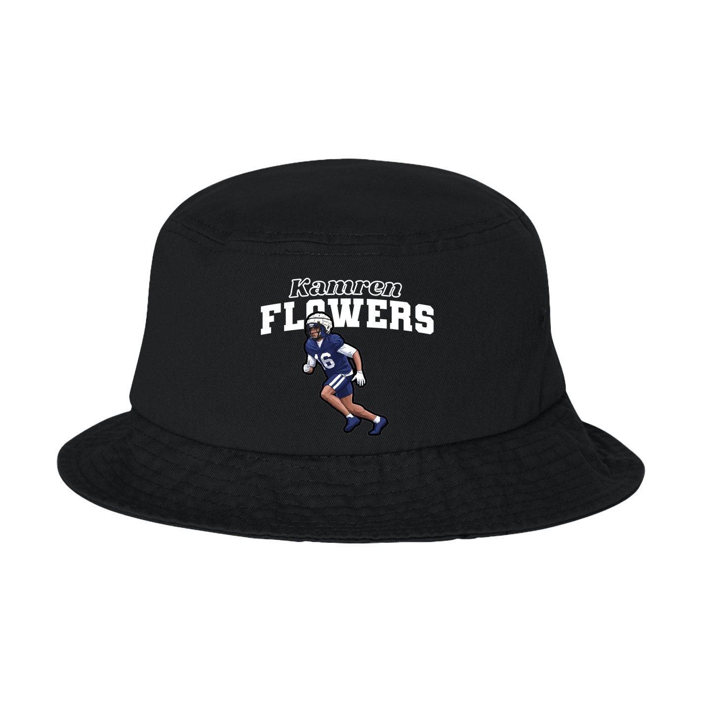 Bucket Cap — Name Arch in Black