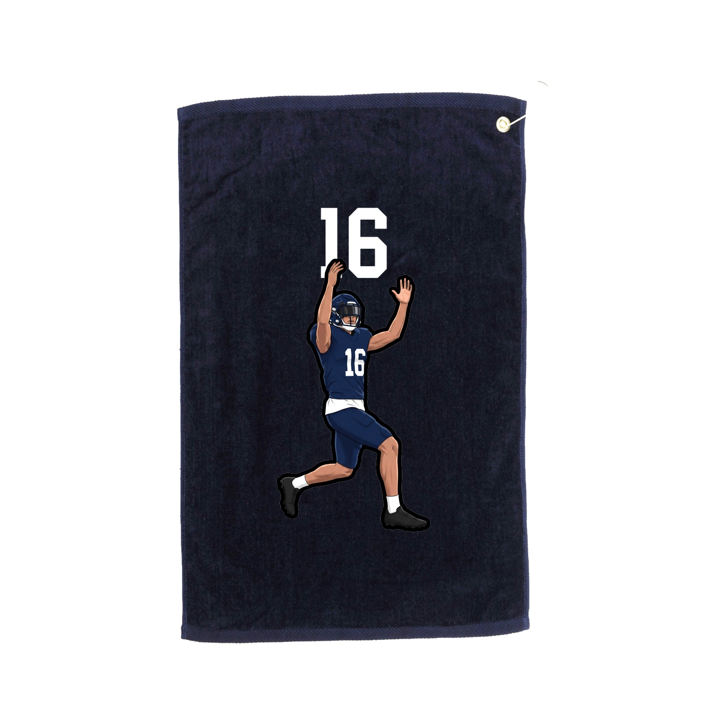 Golf Towel — Number Top in Navy