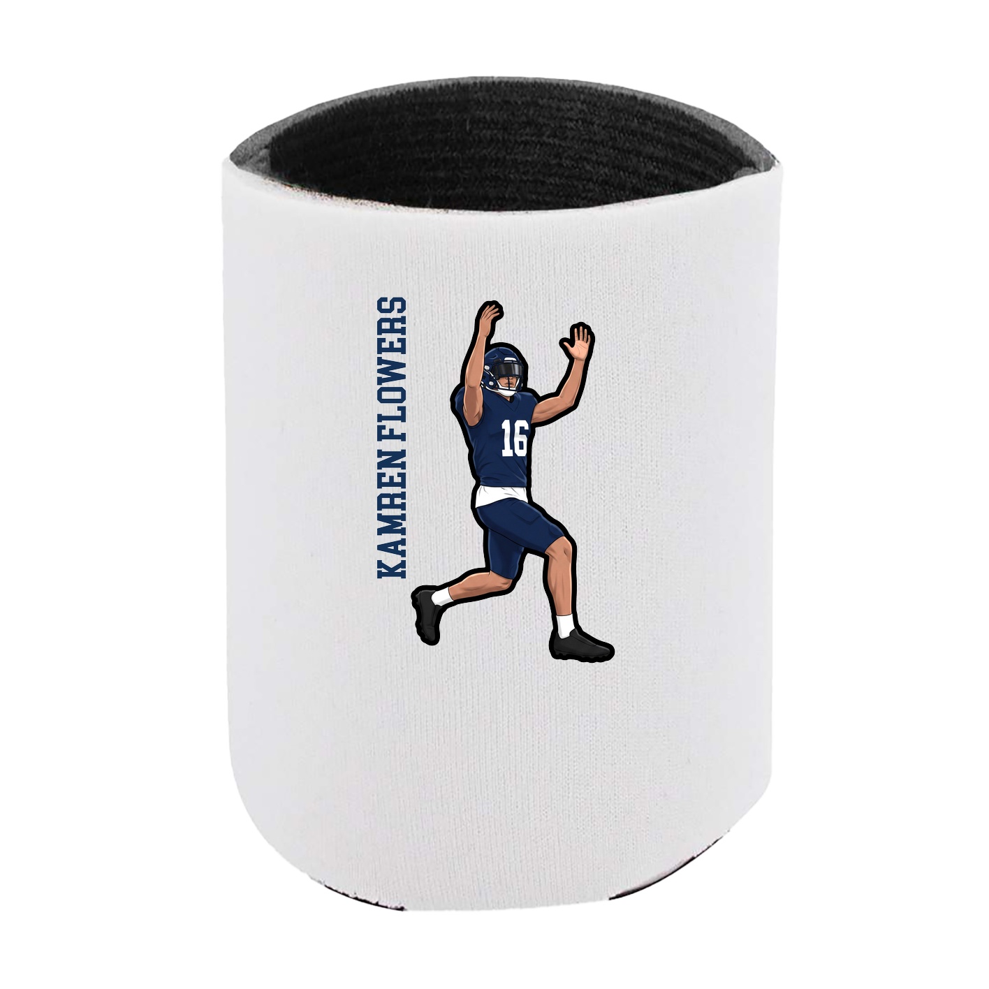 Can Holder — Name Vertical in White