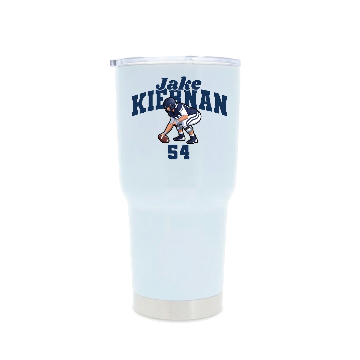 30oz Stainless Steel Tumbler — Signature Arch in White