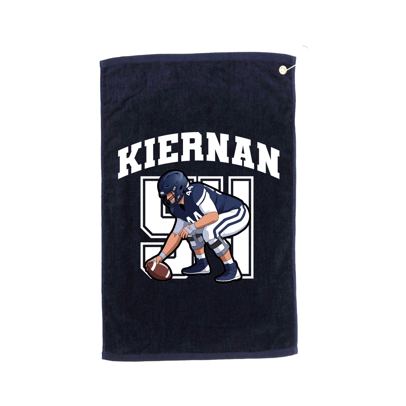 Golf Towel — Number in Navy