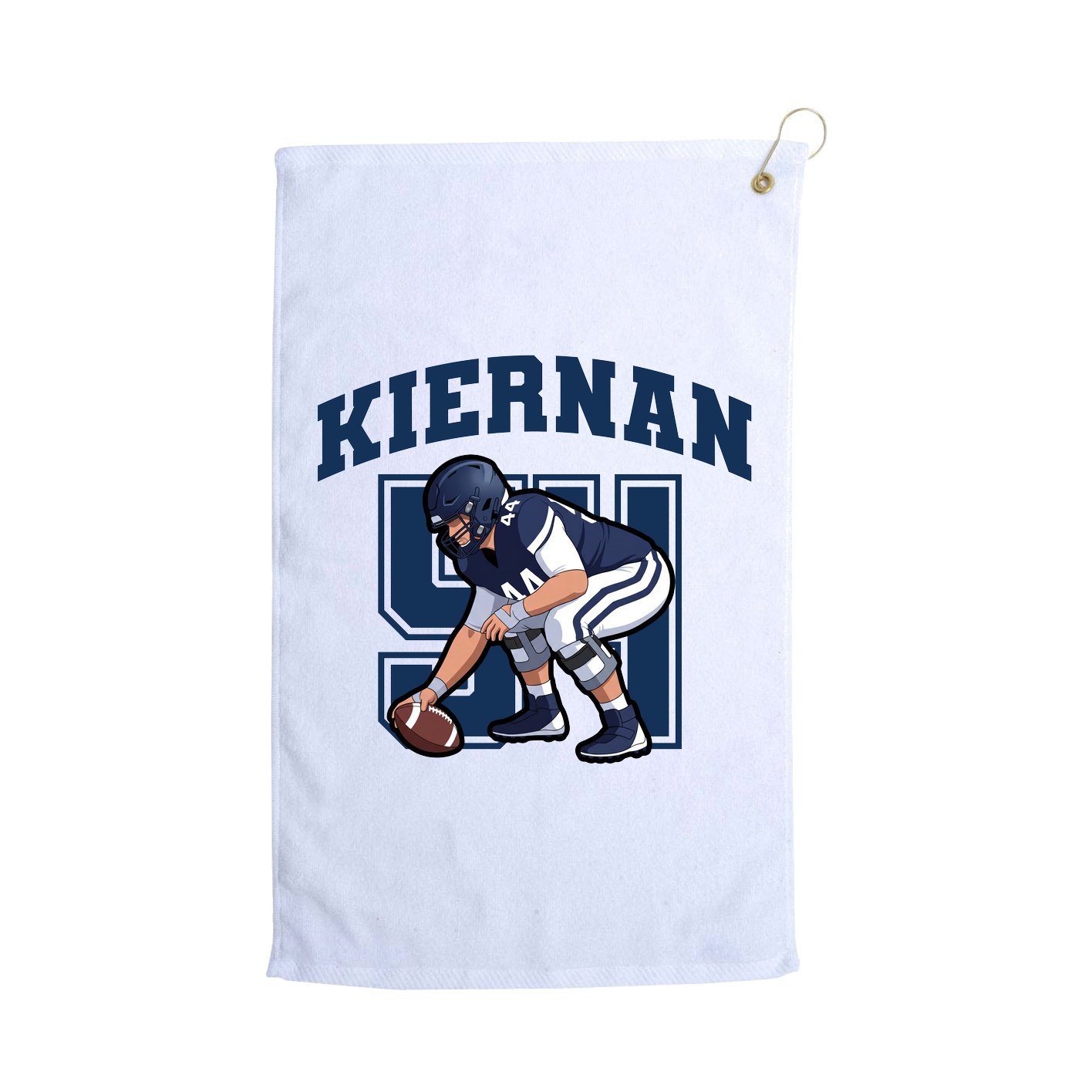 Golf Towel — Number in White