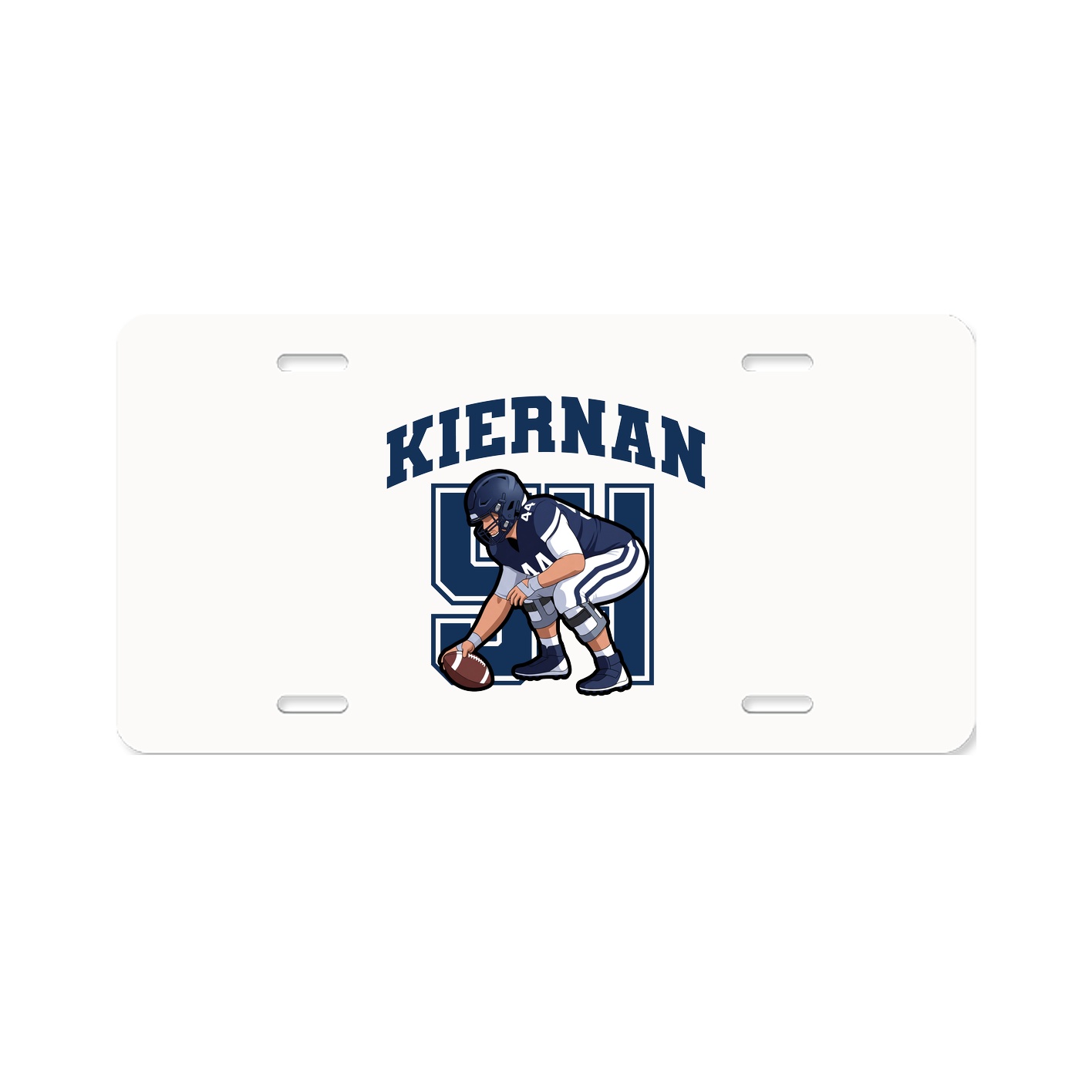 License Plate — Number in Classic