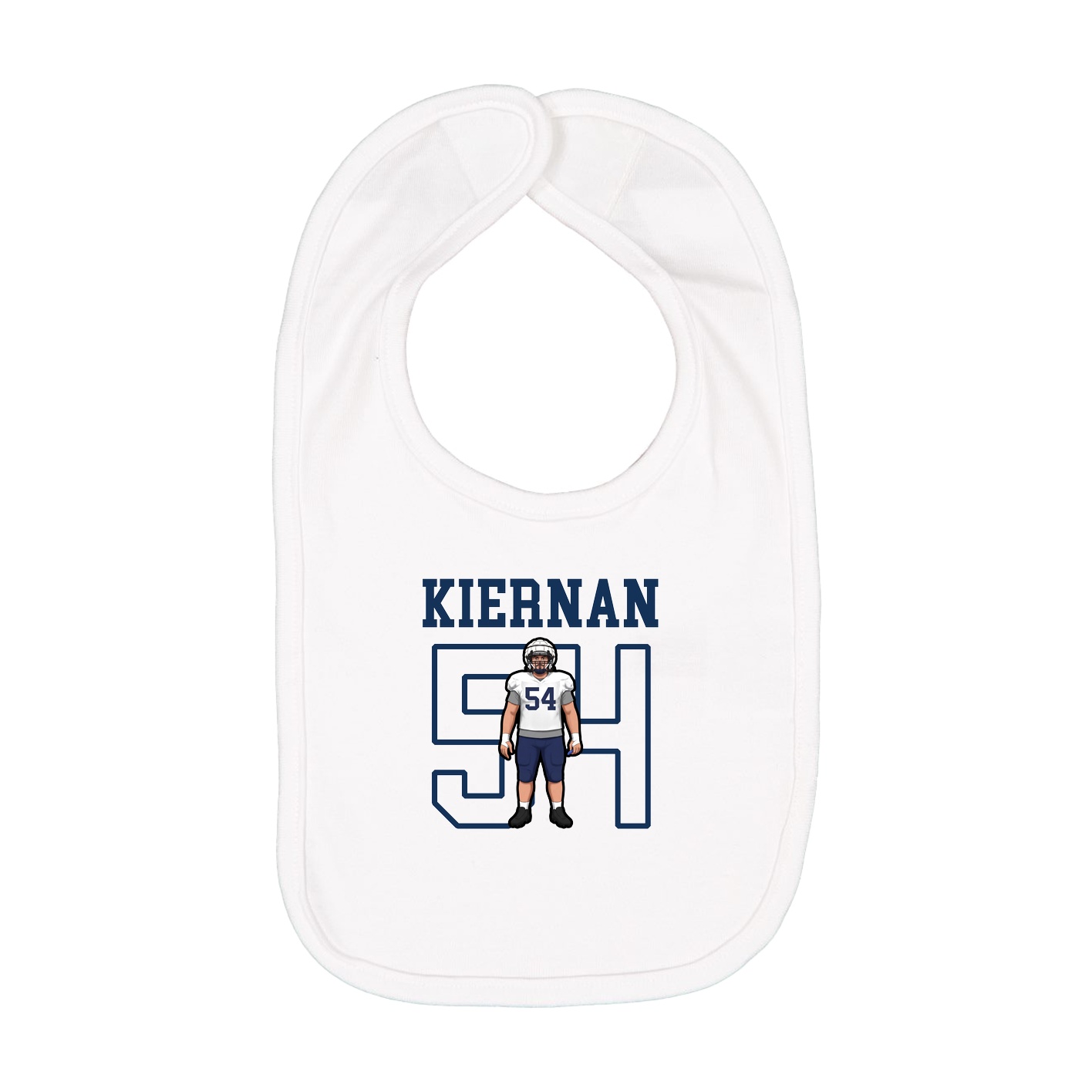 Infant Bib — Shirsey in White