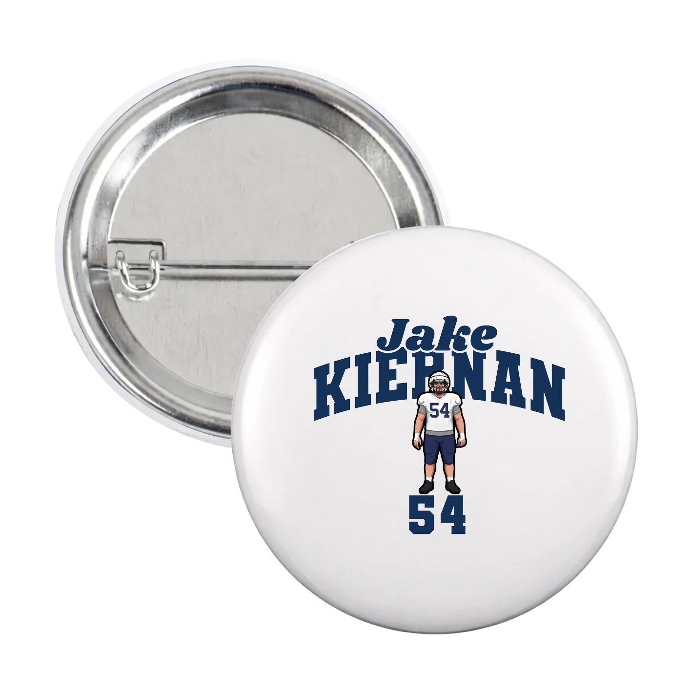 Game Day Button — Signature Arch in White