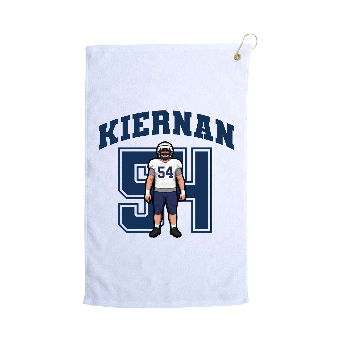 Golf Towel — Number in White