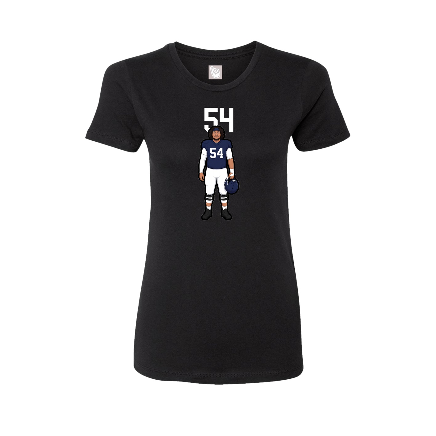 Womens Tee — Number Top in Black