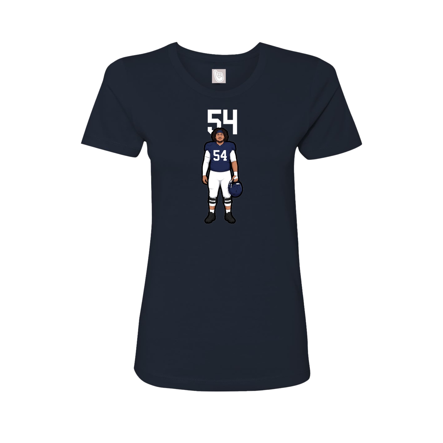 Womens Tee — Number Top in Navy