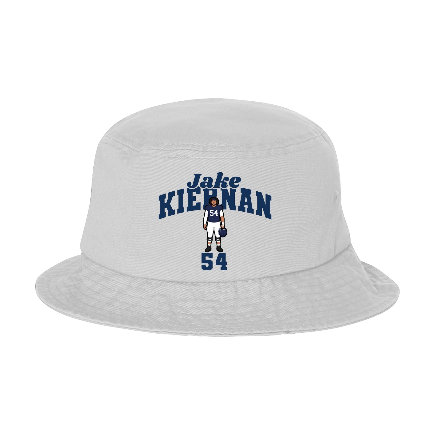 Bucket Cap — Signature Arch in White