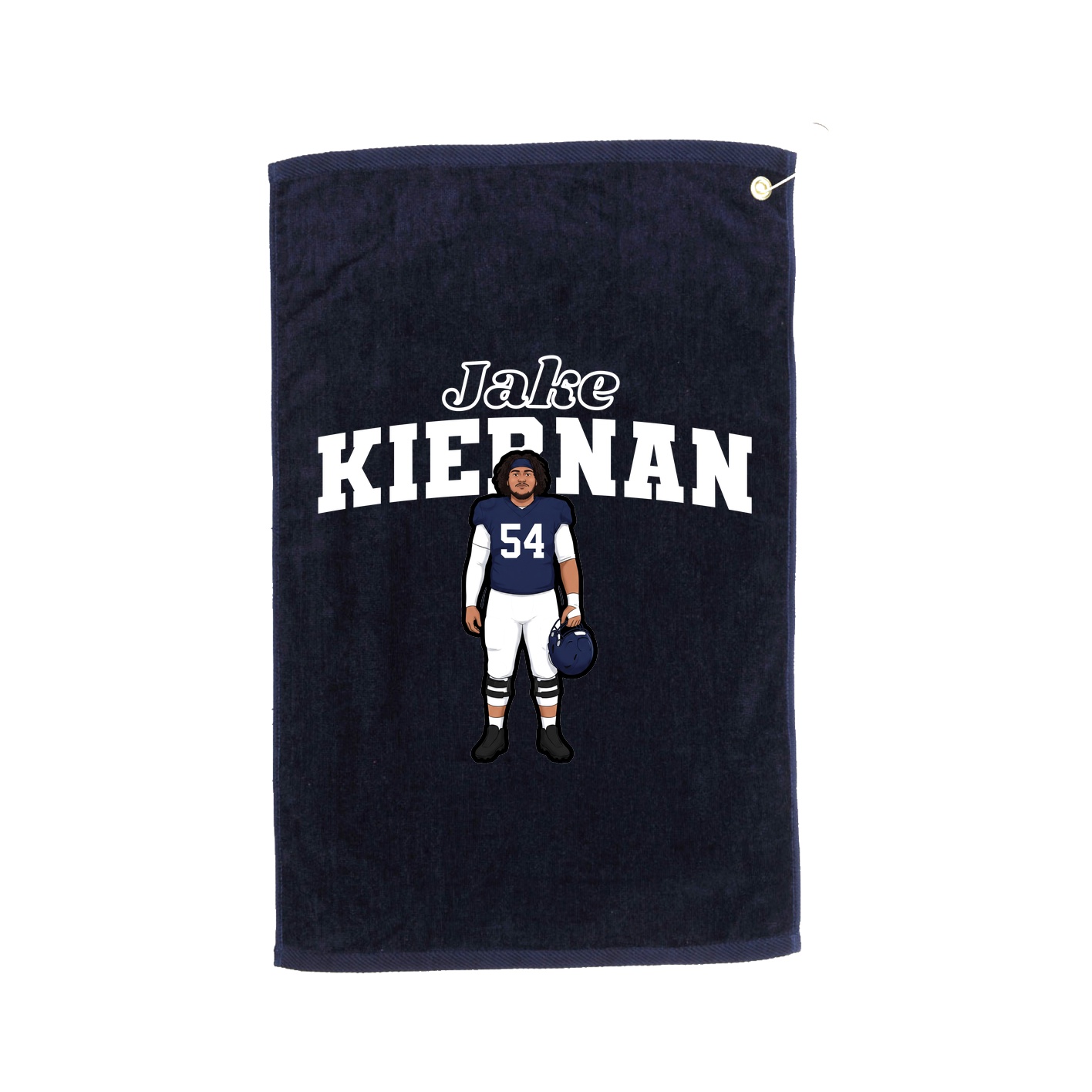 Golf Towel — Name Arch in Navy