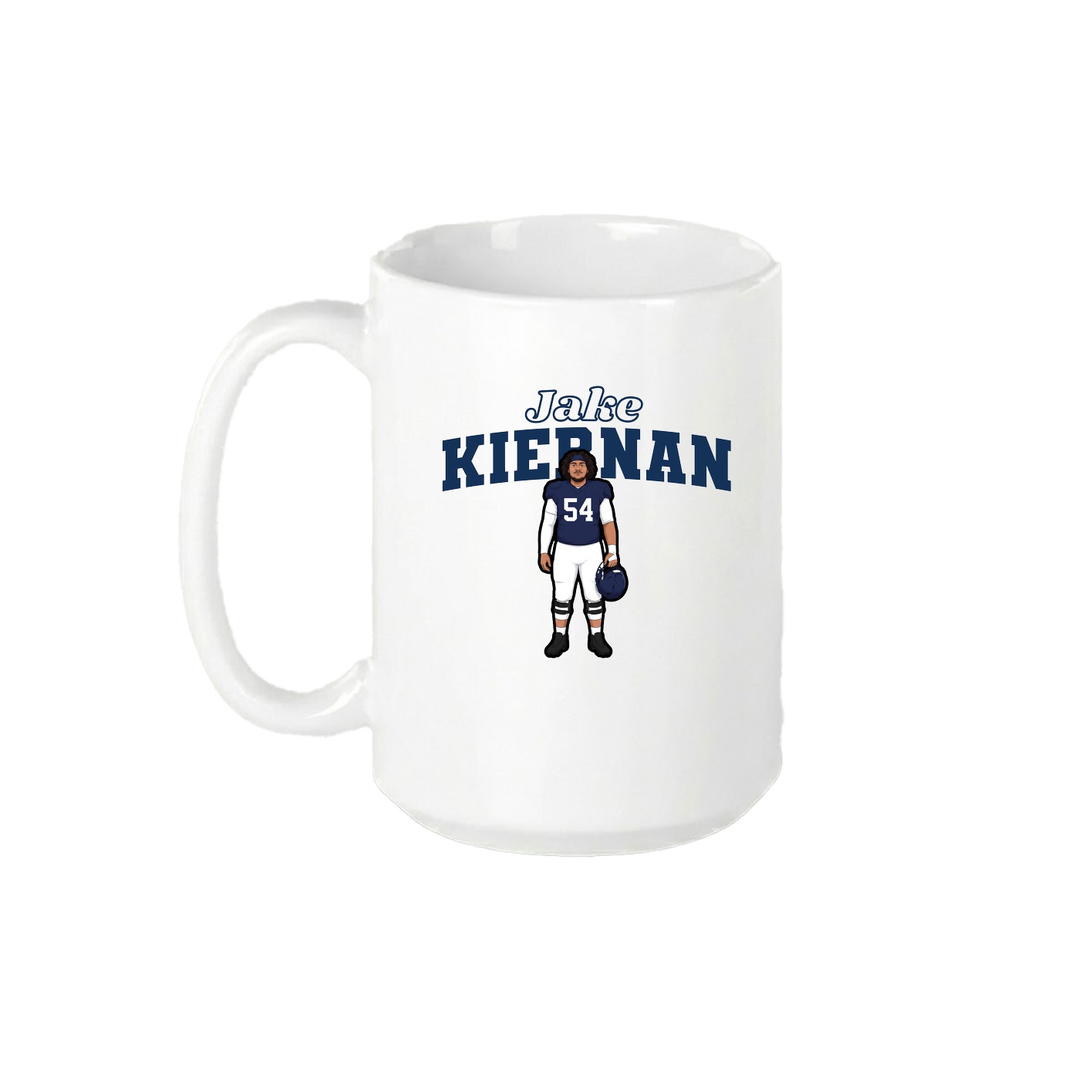 15oz Coffee Mug — Name Arch in White