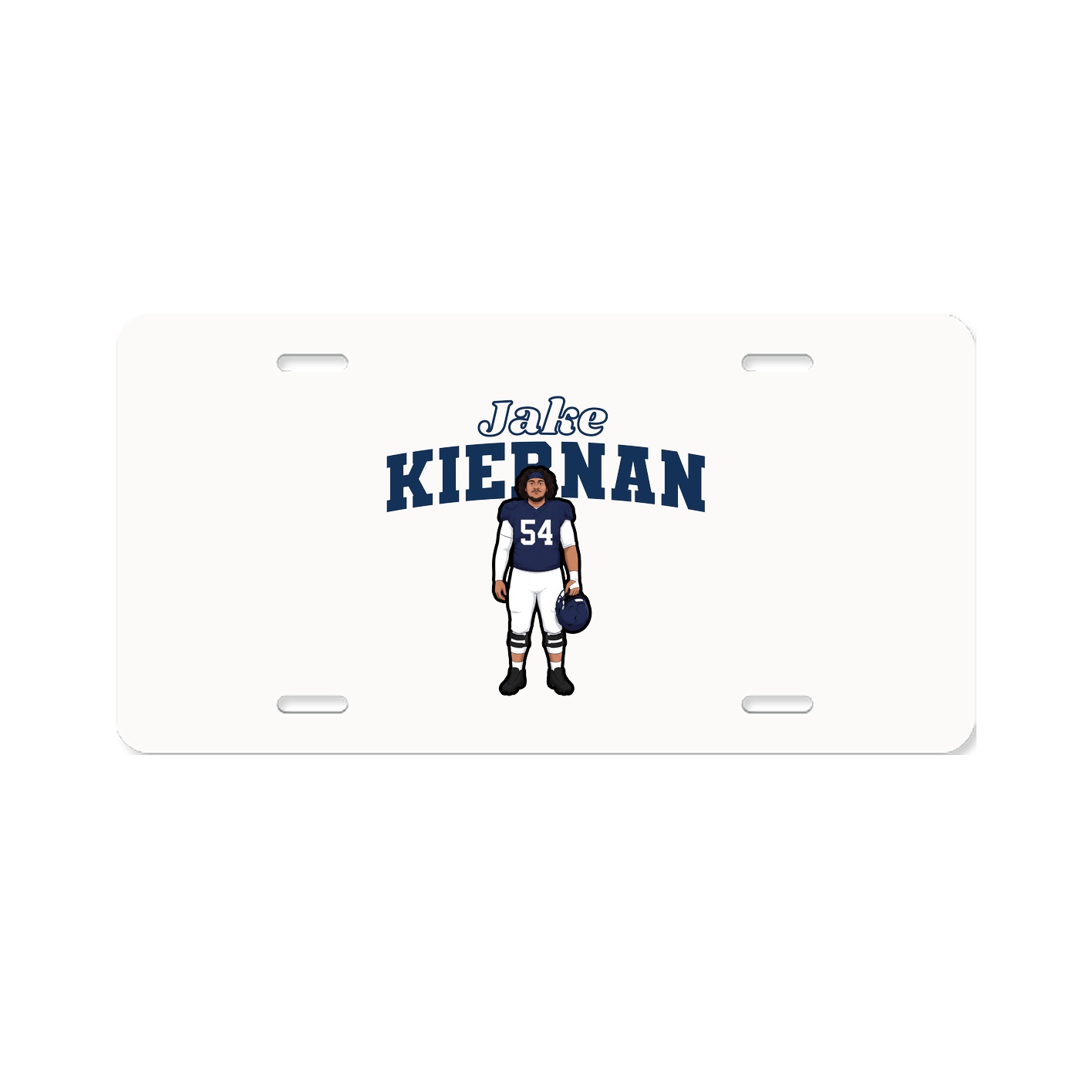 License Plate — Name Arch in Classic