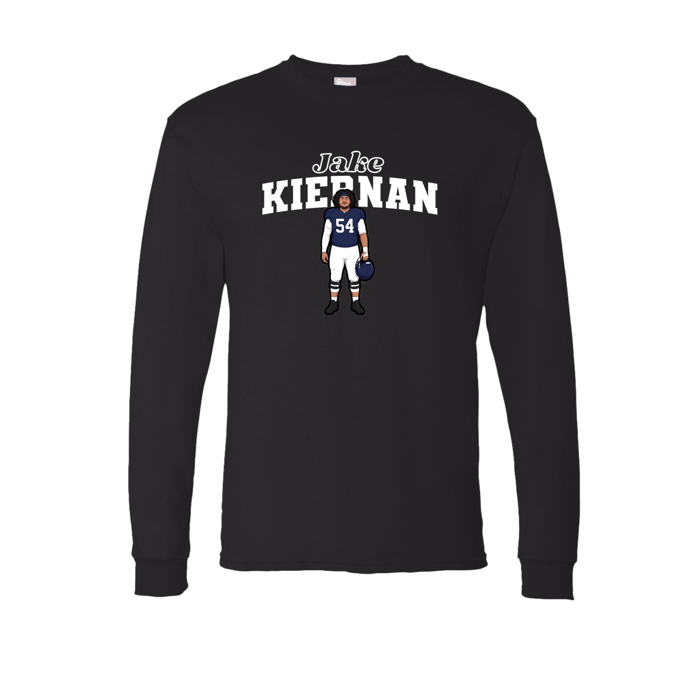 Long Sleeve Tee — Name Arch in Black