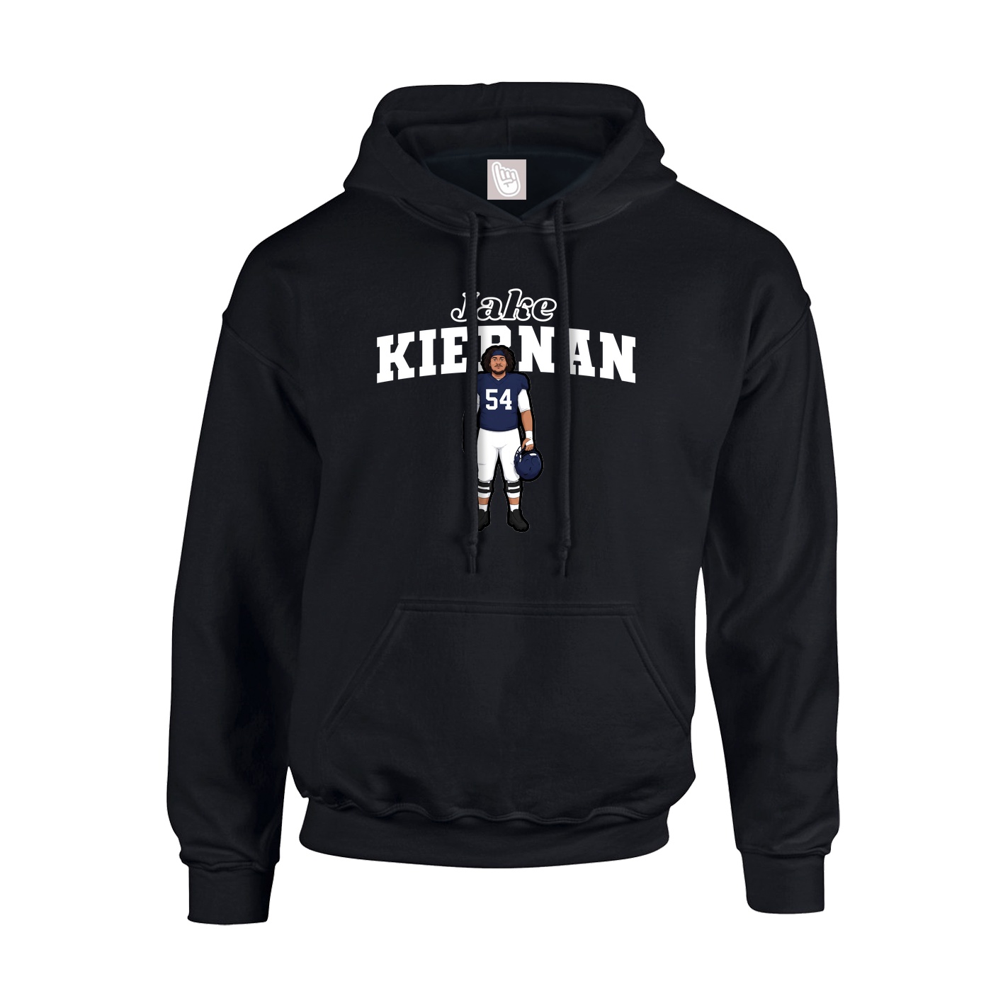 Hoodie — Name Arch in Black