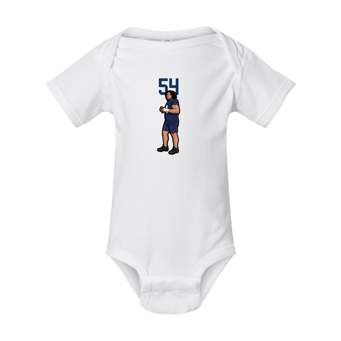 Baby Onesie — Number Top in White