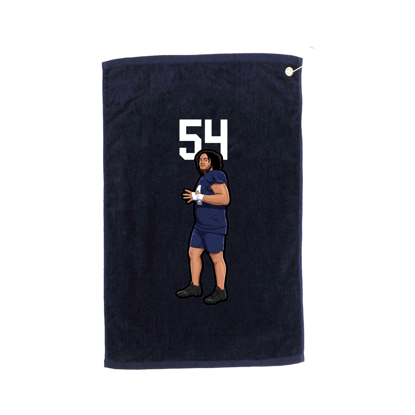 Golf Towel — Number Top in Navy
