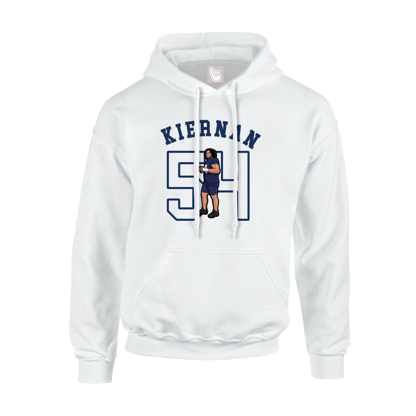 Youth Hoodie — Shirsey Arch in White