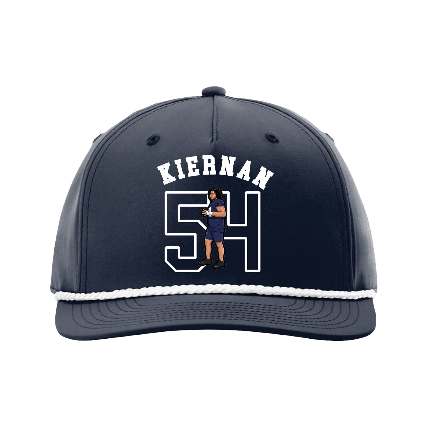 Five-Panel Classic Rope Cap — Shirsey Arch in Navy