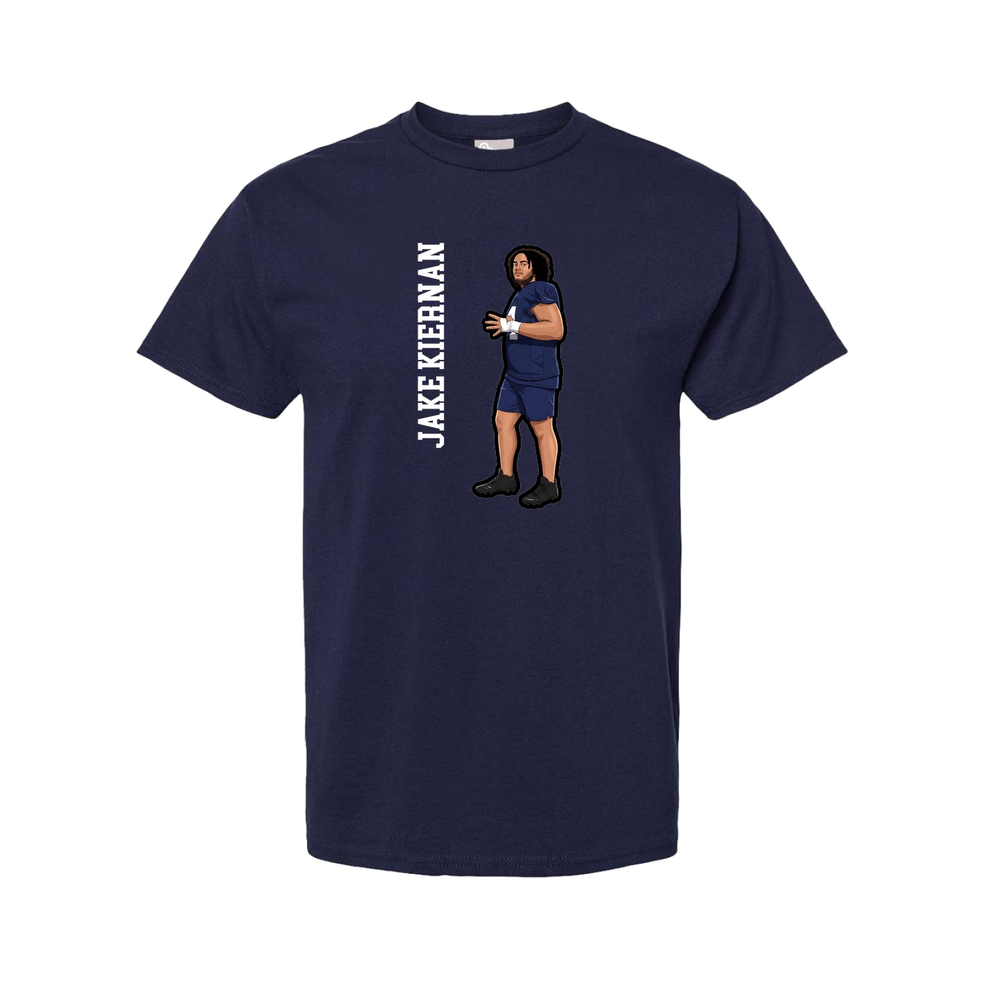 Youth Tee — Name Vertical in Navy